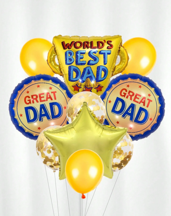 Father's Day 11pcs ballon arrangement with or without personalization
