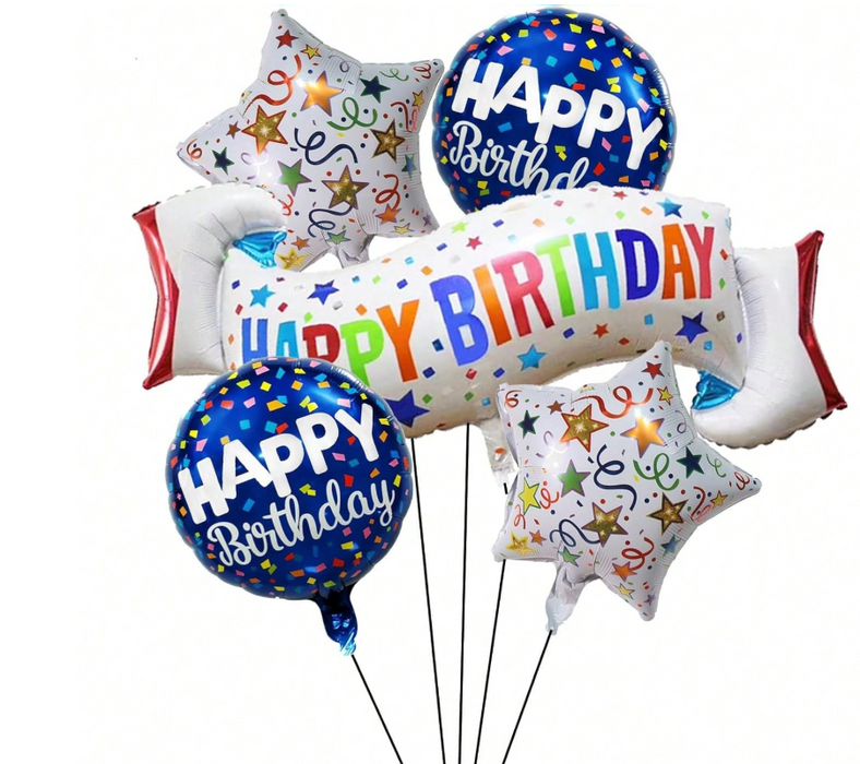 5pc birthday arrangement with or without personalization