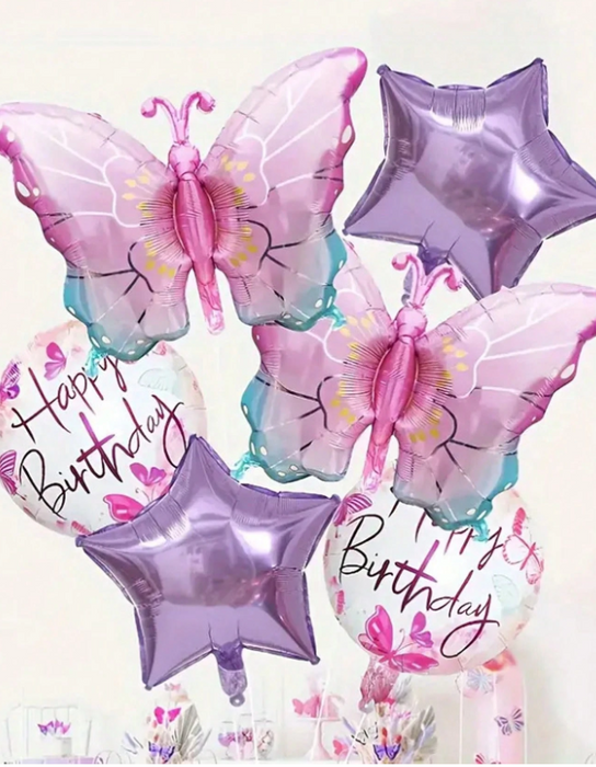 Birthday butterfly 5pc arrangement