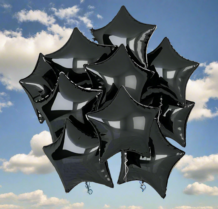 black 18'inch star balloon with or without personalization