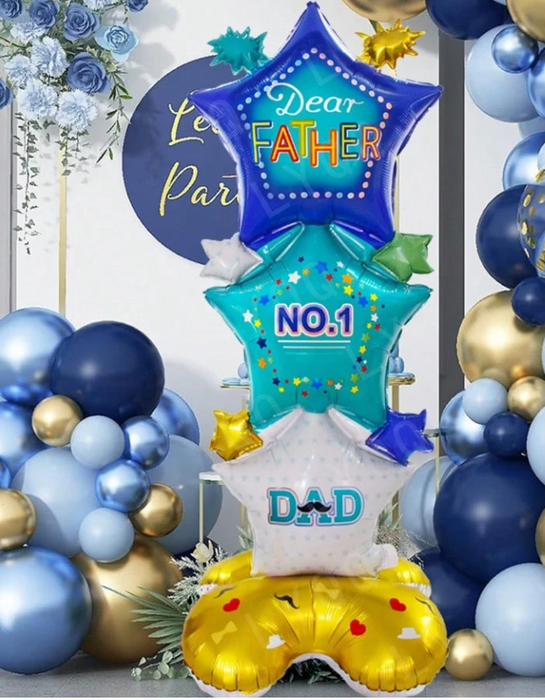 5ft tall standing Father's Day balloon with or without personalization