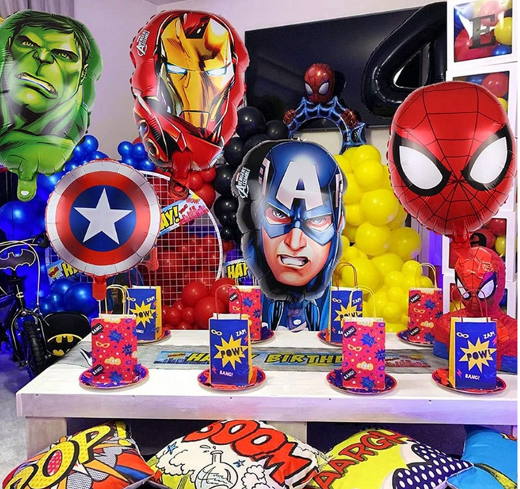 5pc Marvel superhero balloon arrangement