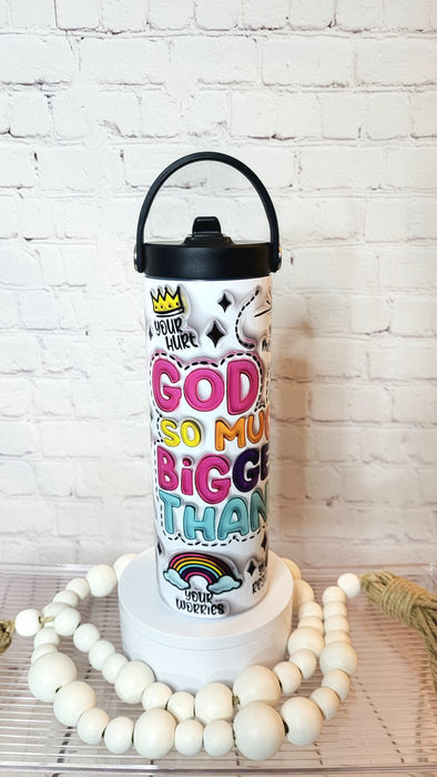 20 Oz God is much bigger tumbler