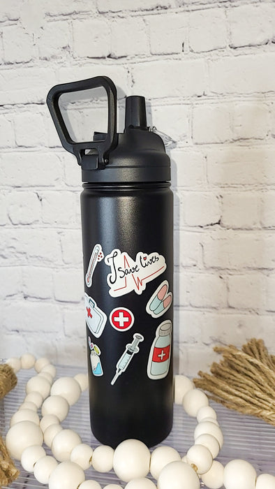 Black medical Bottle