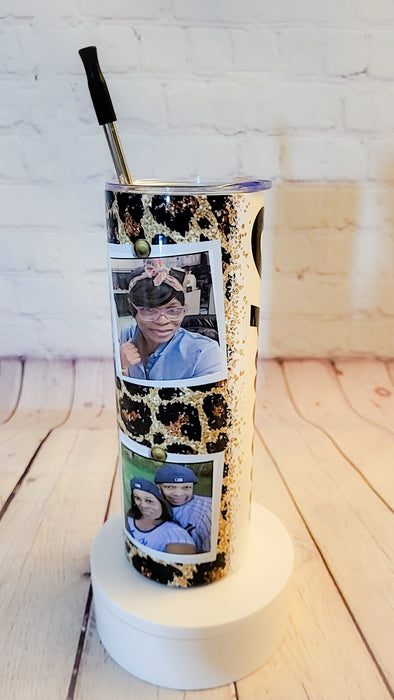 4 picture Custom Name 20 oz tumbler