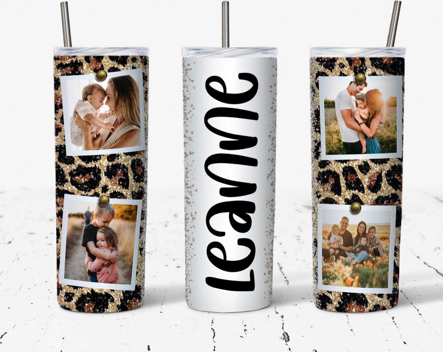 4 picture Custom Name 20 oz tumbler