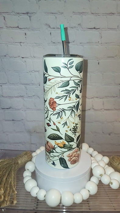 Boho butterfly 20 oz tumbler