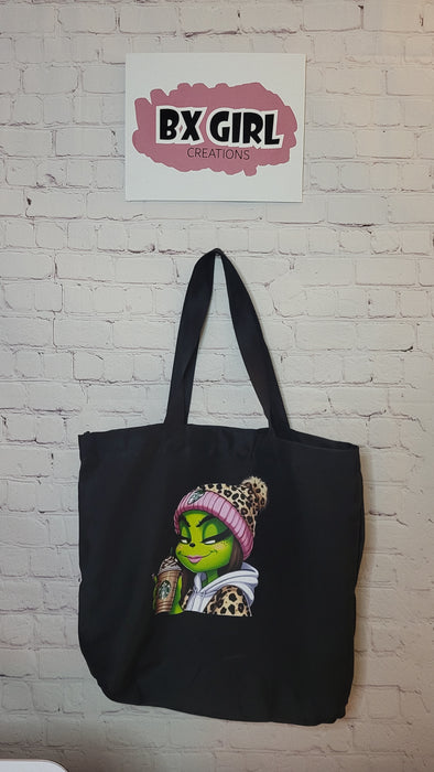 Girl Grinch Tote bag