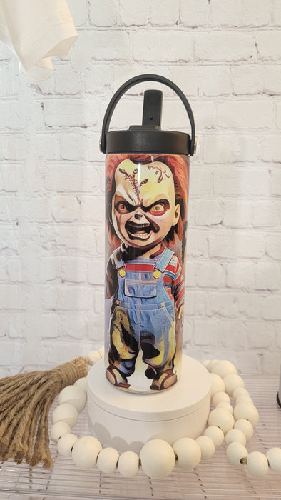 Chucky I'll teach you to f**k with me tumbler