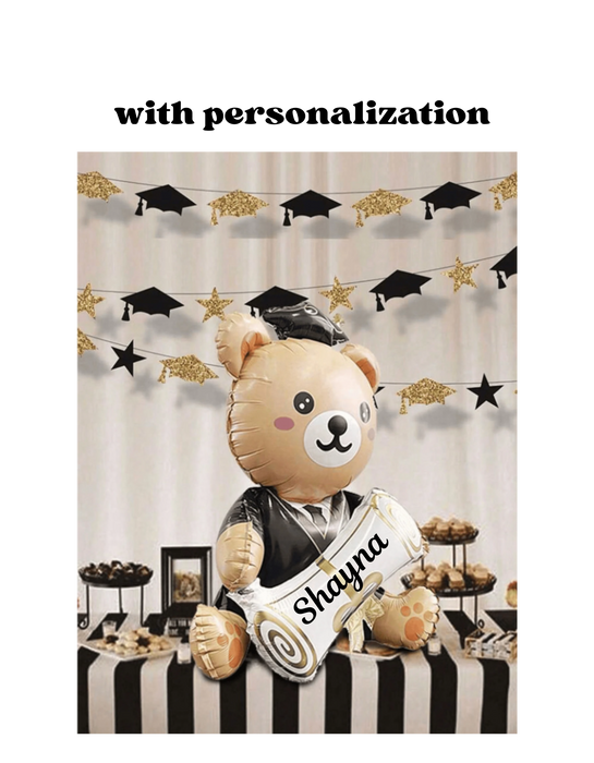 3ft Graduation bear with or without personalization