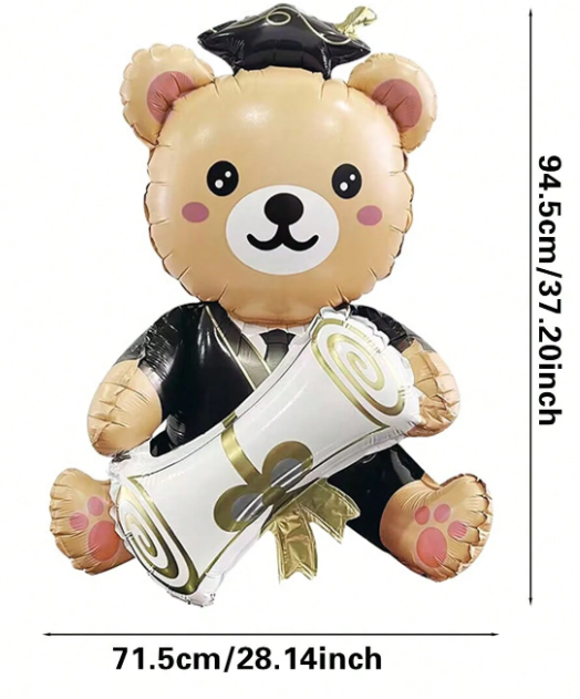 3ft Graduation bear with or without personalization