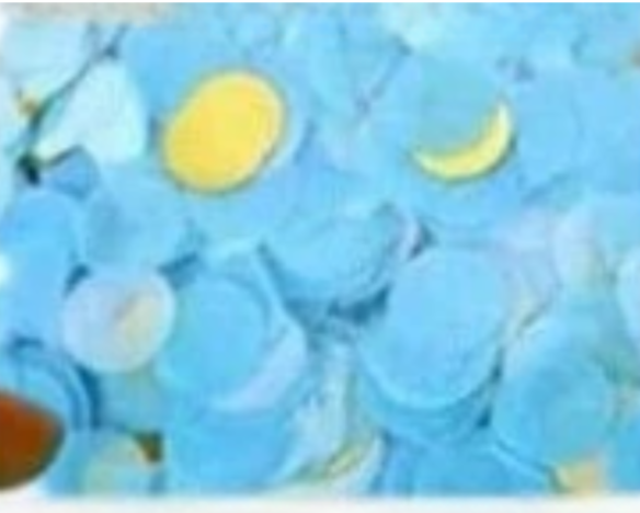 Gender reveal 12pc Balloon  confetti arrangement