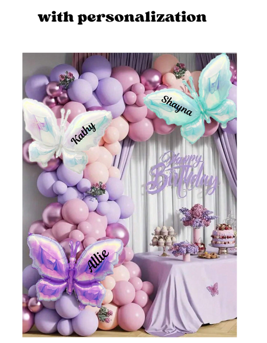 19inch Iridescent butterfly with or without personalization