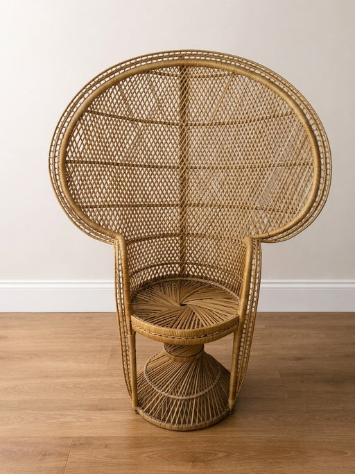 Wicker peacock chair rental