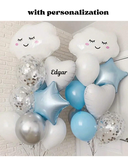 10pc pc Cloud arrangement with or without personalization