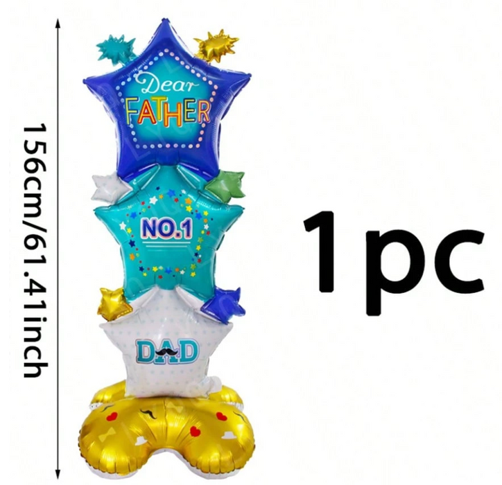 5ft tall standing Father's Day balloon with or without personalization