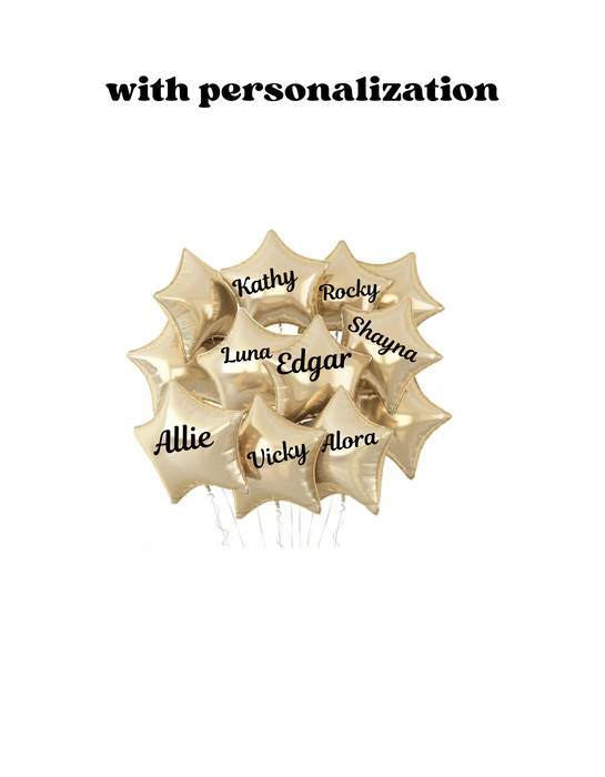 18inch gold foil balloon with or without personalization