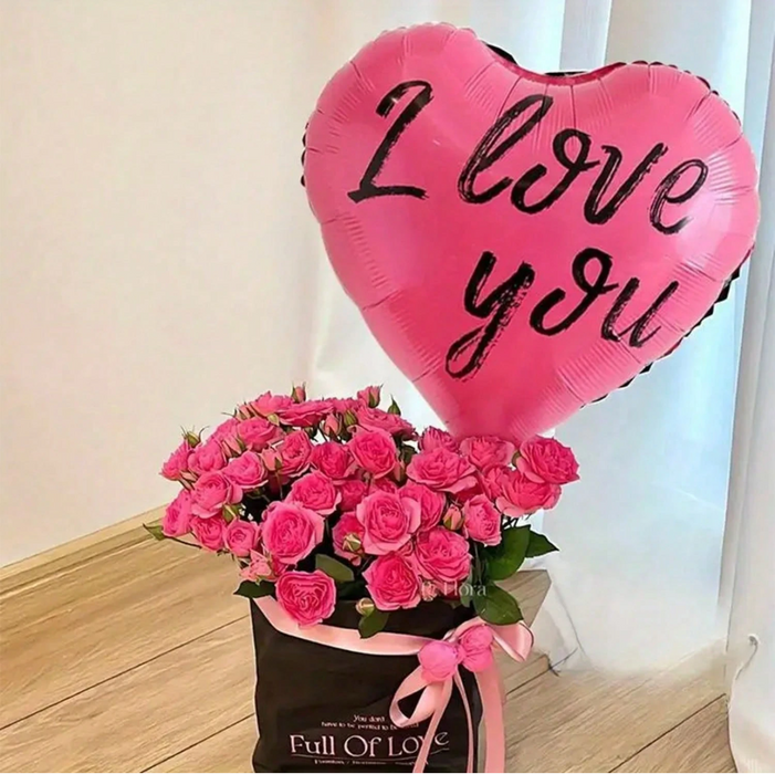 1 pc i love you balloon with or without personalization