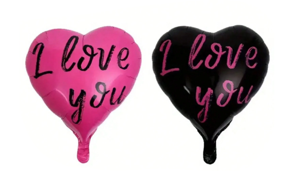 1 pc i love you balloon with or without personalization