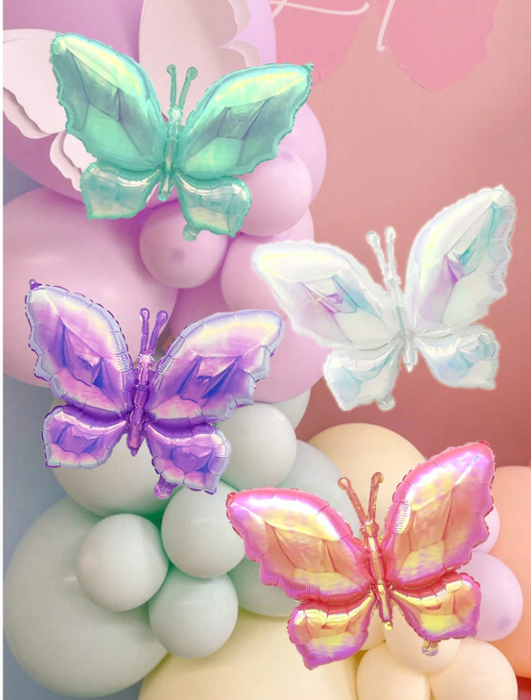 19inch Iridescent butterfly with or without personalization