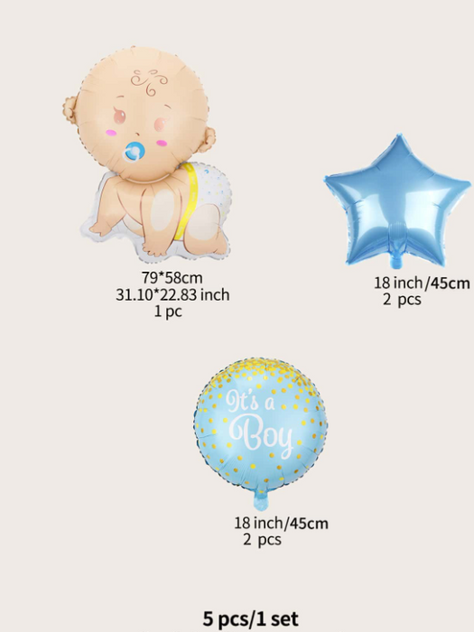 5pc is a boy arrangement with or without personalization