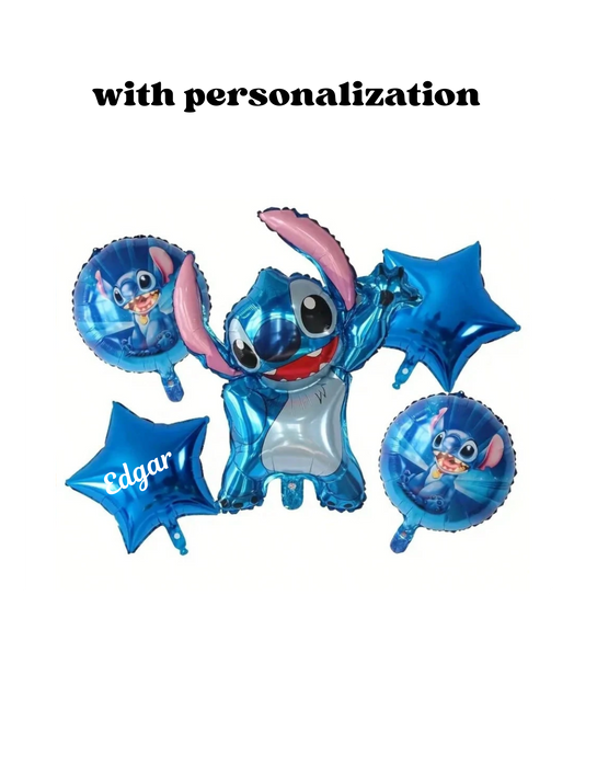 lilo 5pc balloon arrangement