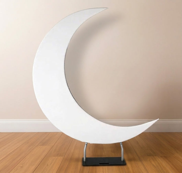 6.5 ft white crescent moon stand