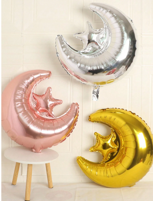 moon star balloon with or without personalization
