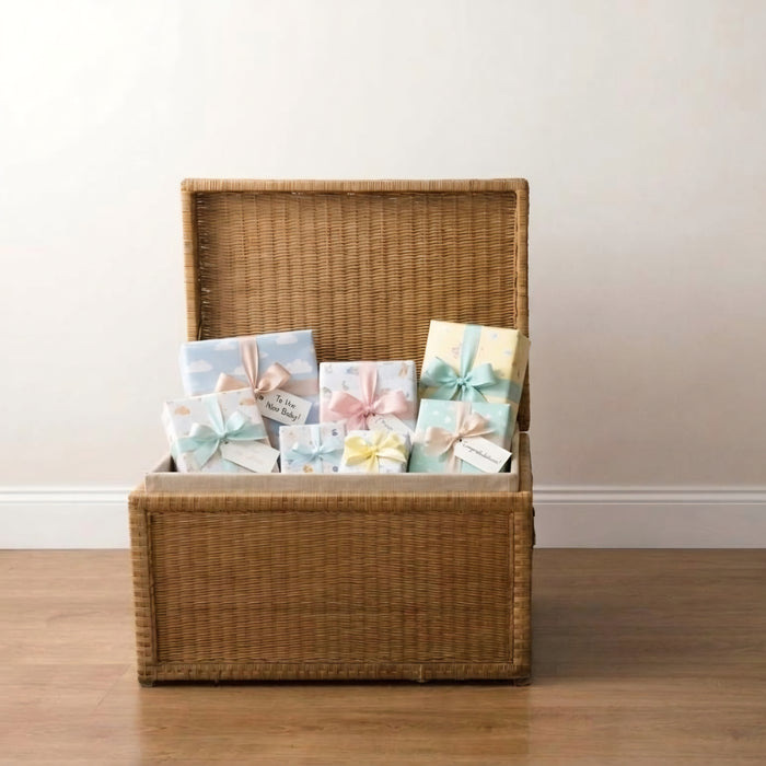 Wicker Chest Rental — Perfect for Baby Showers