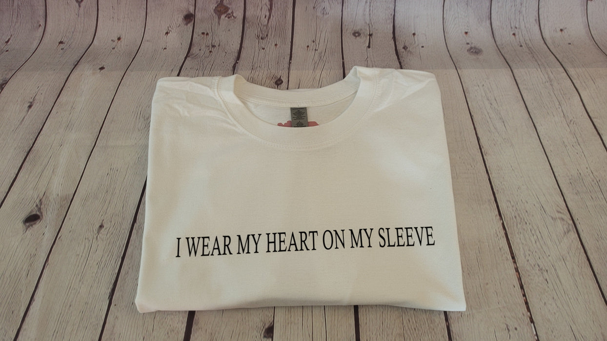 I wear my heart on my sleeve tee